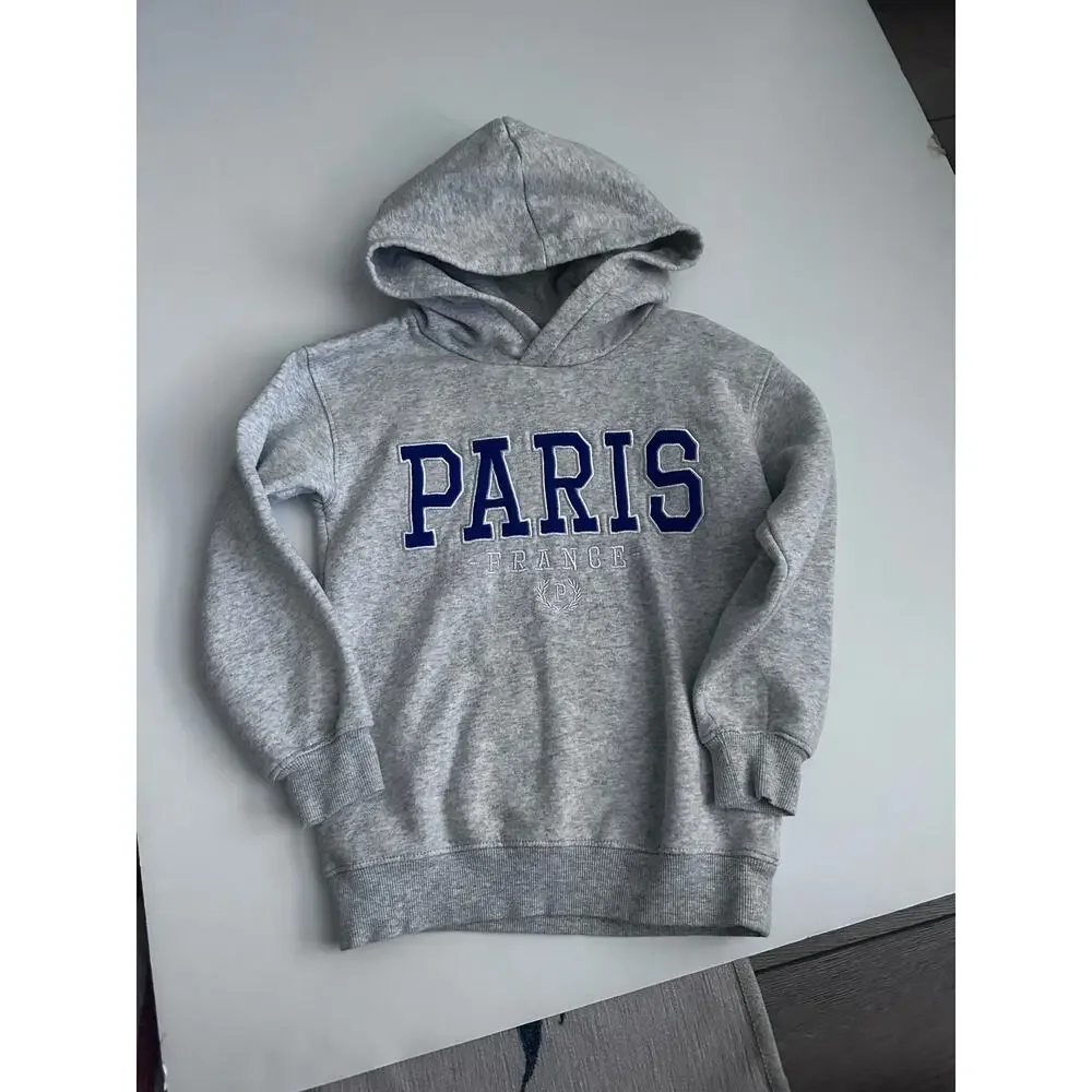 H&M Light Grey Paris Graphic Sweatshirt - Relaxed Fit - Picture 3 of 4